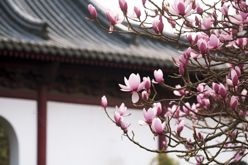 粉色鲜花唯美简约干净意境,高清,摄影图,摄影图片,图片大全,摄影图免费下载